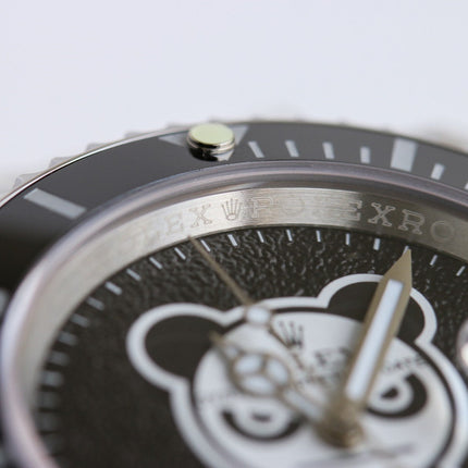 SUBMARINER DATE 40MM CUSTOM BLACK BEZEL BLACK BEAR DIAL