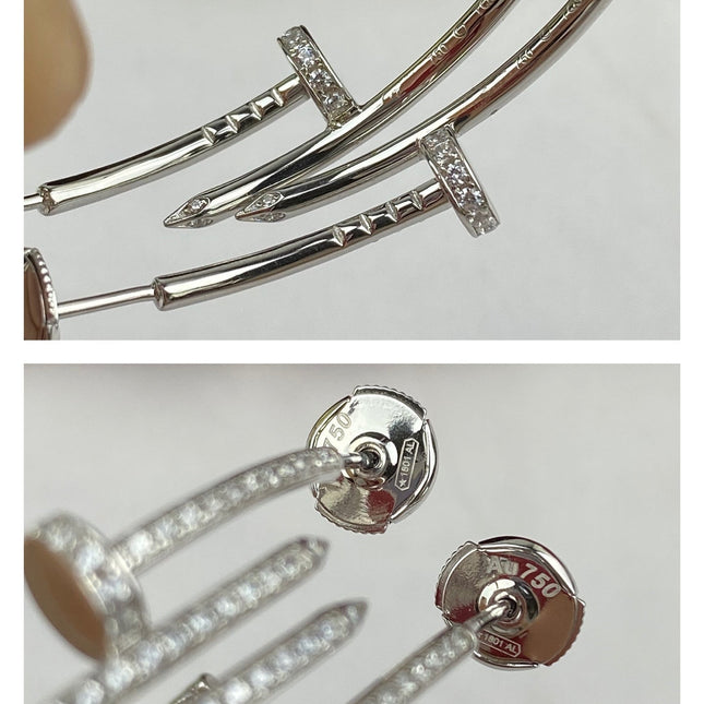 JUSTE EARRINGS FULL DIAMONDS 1.8MM