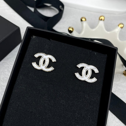 CC SILVER MARBLE EARRINGS