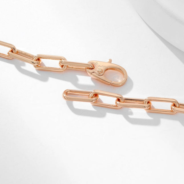 SANTOS CHAIN PINK GOLD NECKLACE