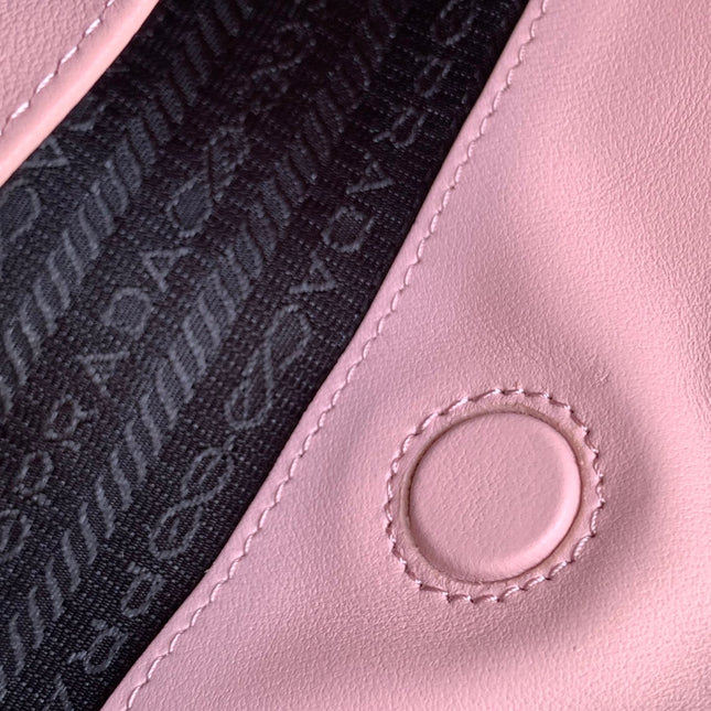 CLEO 30 PINK BRUSHED LEATHER SHOULDER BAG