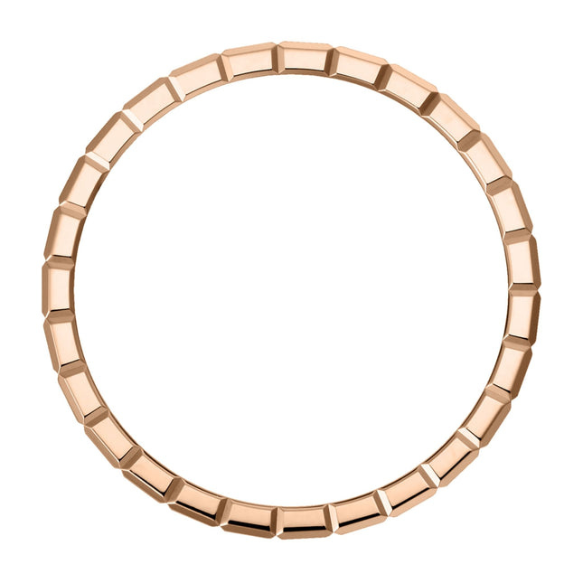 ICE CUBA RING PINK GOLD