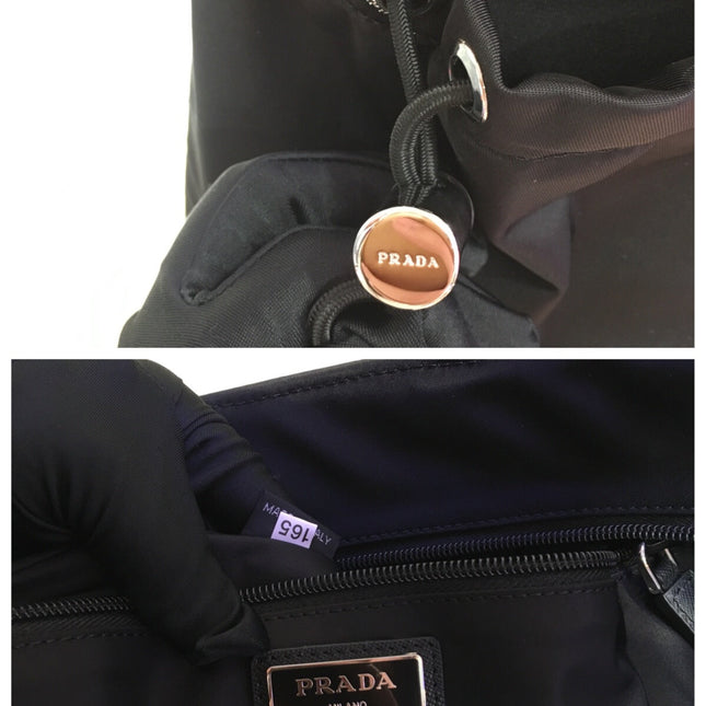 SHOPPING BAG 40 IN BLACK NYLON FABRIC