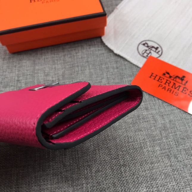 HM CONSTANCE 13 RED PINK GRAINED CALFSKIN