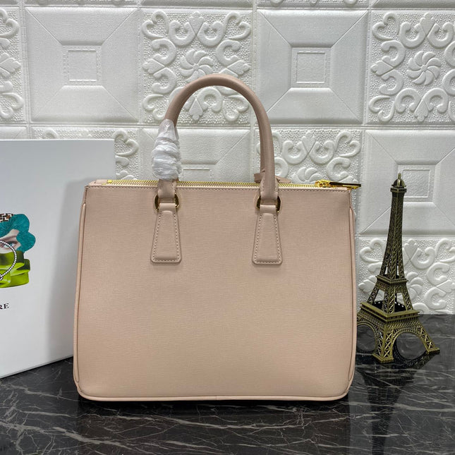 PRA GALLERIA 32 BAG IN BEIGE SAFFIANO LEATHER