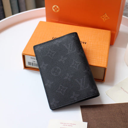 LV 25S PASSPORT HOLDER 14 IN MONOGRAM ECLIPSE COATED CALFSKIN