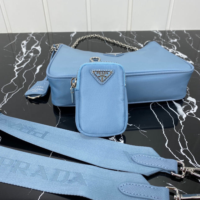 PRA HOBO 22 BAG IN CERULEAN BLUE RE-NYLON
