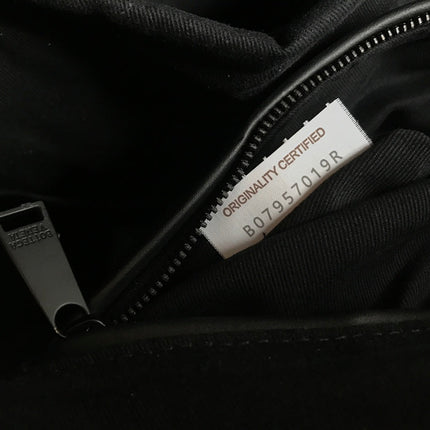 SMALL INTRECCIATO 41 BACKPACK IN BLACK CALFSKIN