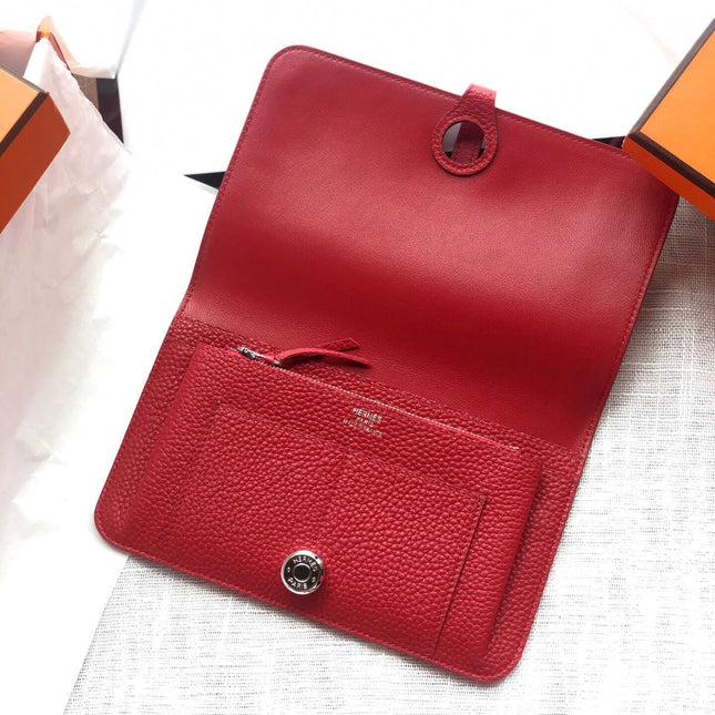 HM Dogon Wallet 20 Red Togo Shw