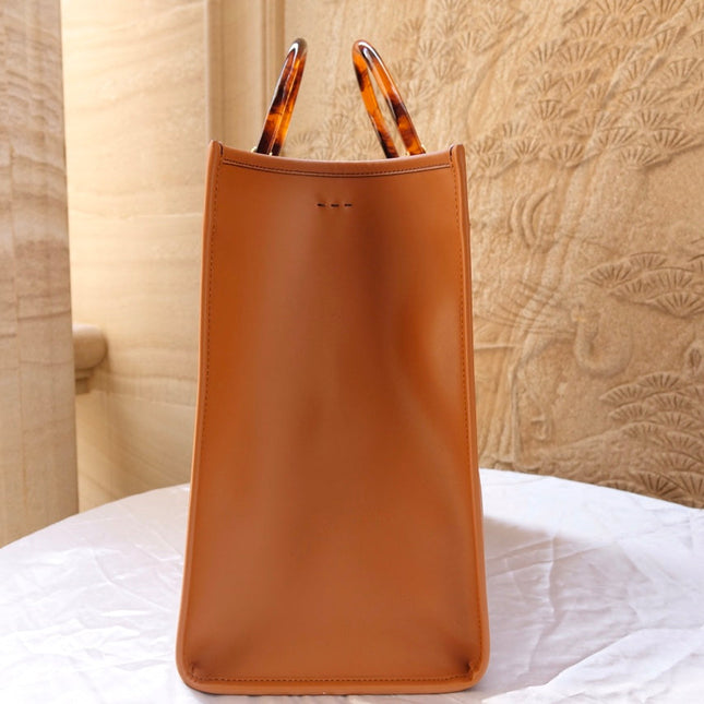 Fend Sunshine Large Bag 40.5 Tan Leather