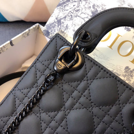 MINI LADY 17 BAG IN BLACK CALFSKIN