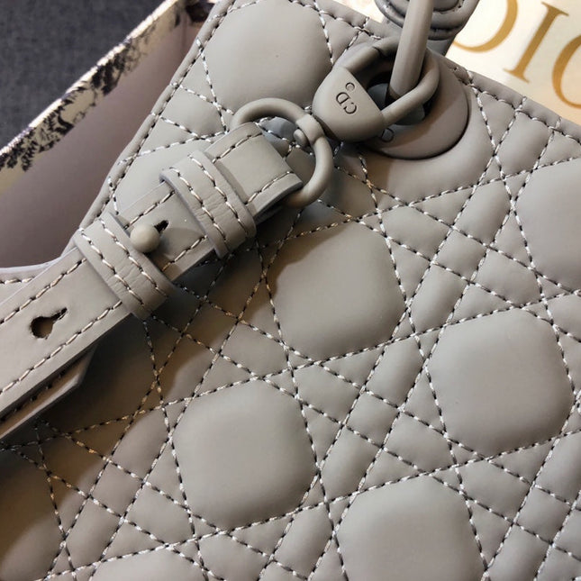 MEDIUM LADY 20 BAG IN GREY CALFSKIN