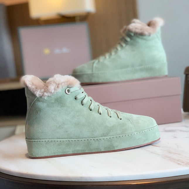 LP WINTER NUAGES HIGH SNEAKERS MINT LAMBSKIN