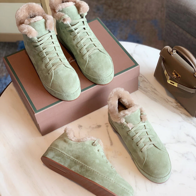 LP WINTER NUAGES HIGH SNEAKERS MINT LAMBSKIN