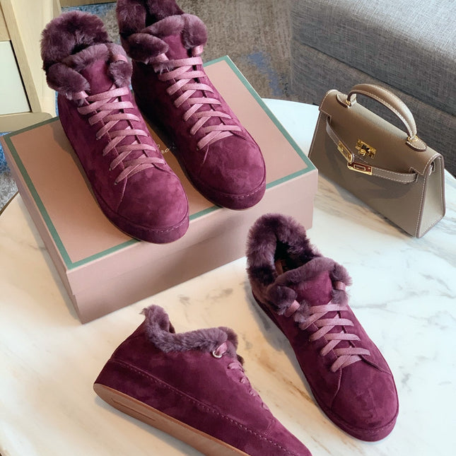 LP WINTER NUAGES SNEAKERS MULBERRY LAMBSKIN