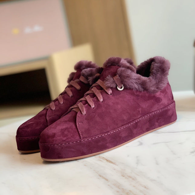 LP WINTER NUAGES SNEAKERS MULBERRY LAMBSKIN
