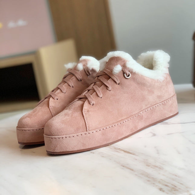 LP WINTER NUAGES SNEAKERS LIGHT PINK LAMBSKIN