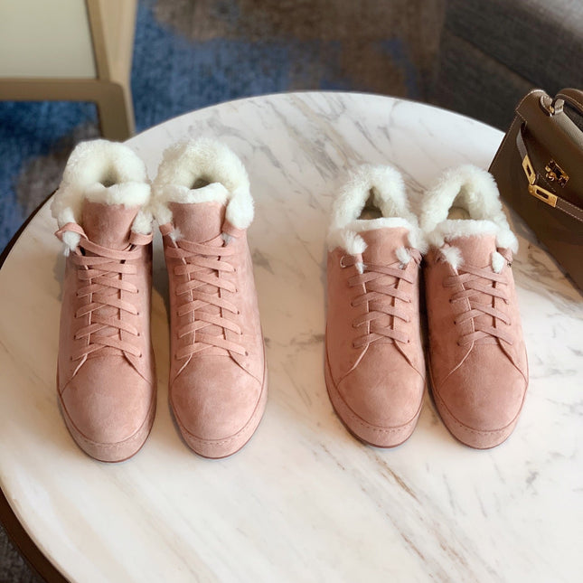 LP WINTER NUAGES SNEAKERS LIGHT PINK LAMBSKIN