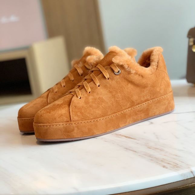 LP WINTER NUAGES SNEAKERS CARAMEL LAMBSKIN