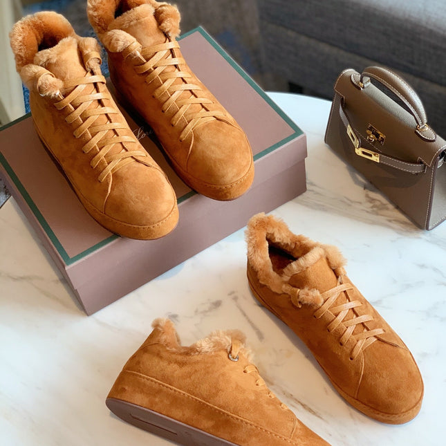 LP WINTER NUAGES SNEAKERS CARAMEL LAMBSKIN