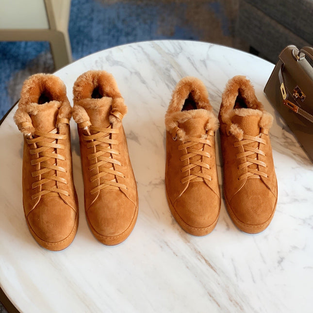 LP WINTER NUAGES SNEAKERS CARAMEL LAMBSKIN