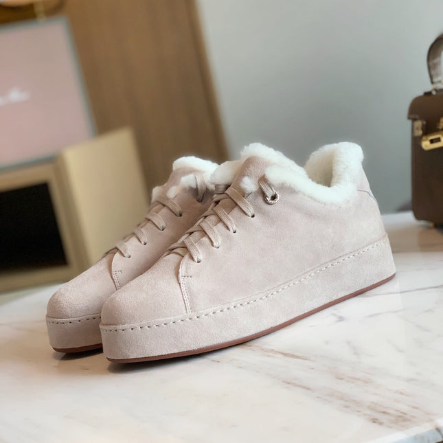 LP WINTER NUAGES SNEAKERS CREAMY WHITE LAMBSKIN