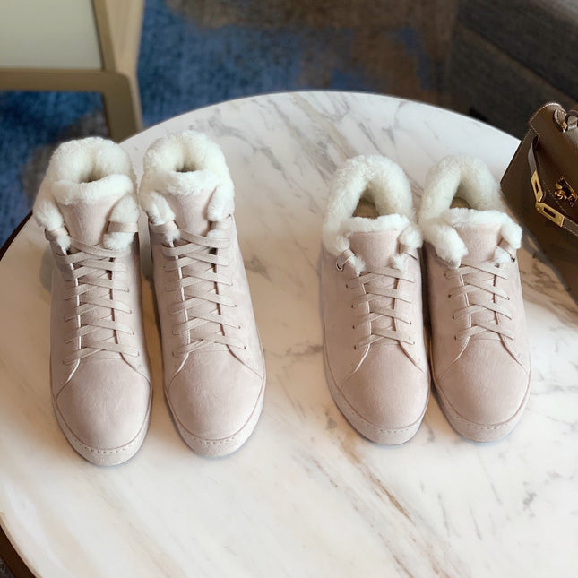 LP WINTER NUAGES SNEAKERS CREAMY WHITE LAMBSKIN