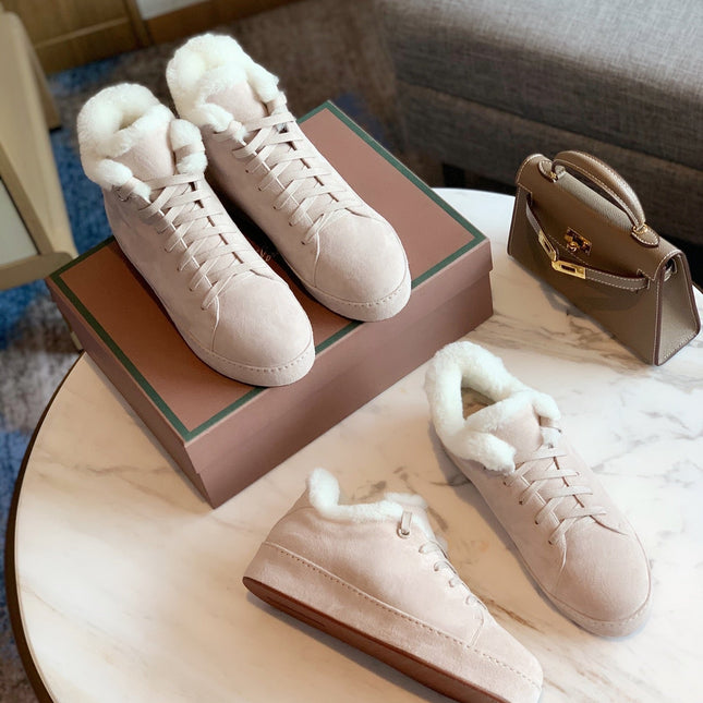 LP WINTER NUAGES SNEAKERS CREAMY WHITE LAMBSKIN