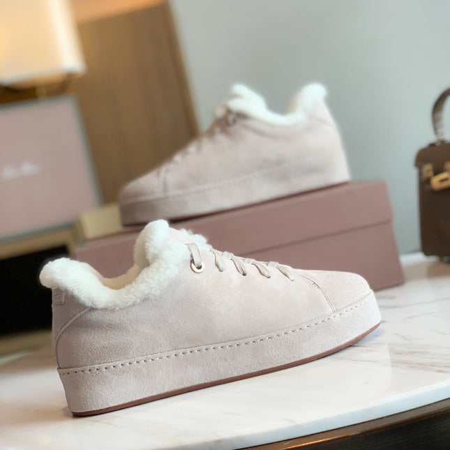 LP WINTER NUAGES SNEAKERS CREAMY WHITE LAMBSKIN