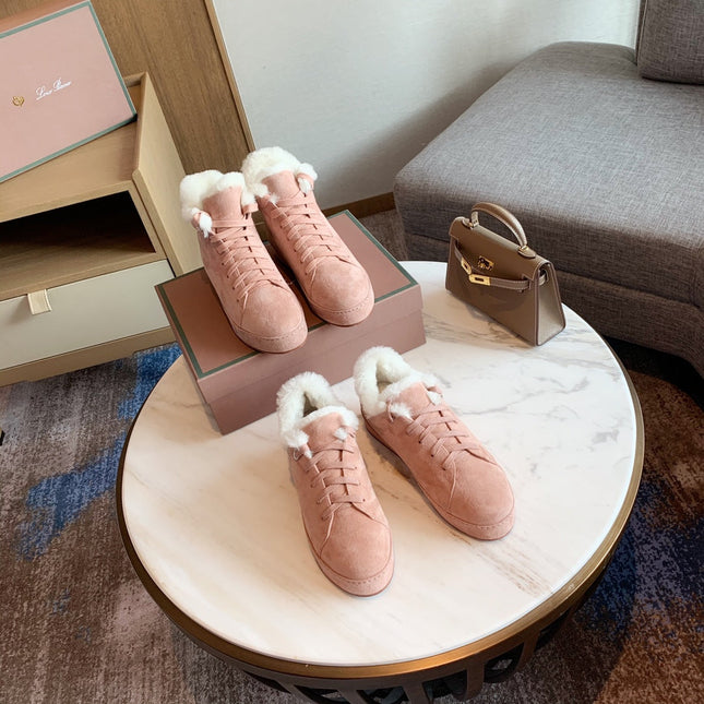 LP WINTER NUAGES SNEAKERS LIGHT PINK LAMBSKIN
