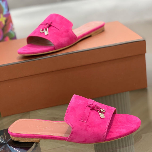 LP SUMMER CHARMS SANDALS BRIGHT PINK SUEDE
