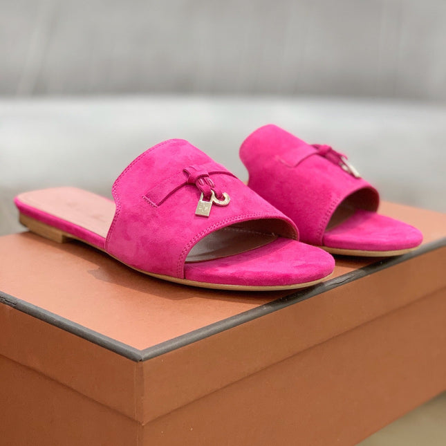 LP SUMMER CHARMS SANDALS BRIGHT PINK SUEDE
