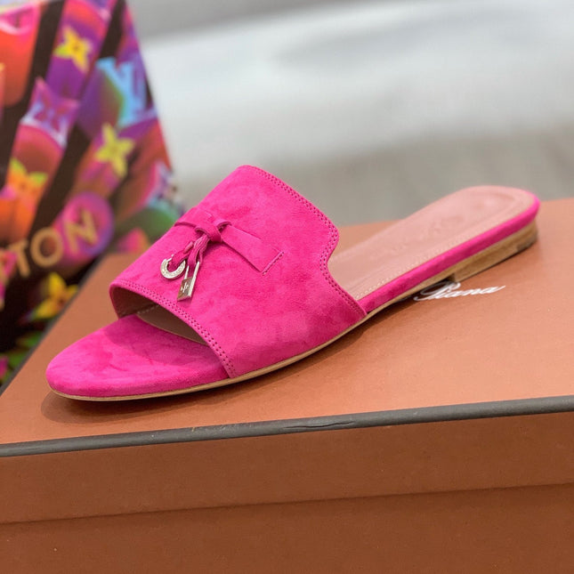 LP SUMMER CHARMS SANDALS BRIGHT PINK SUEDE