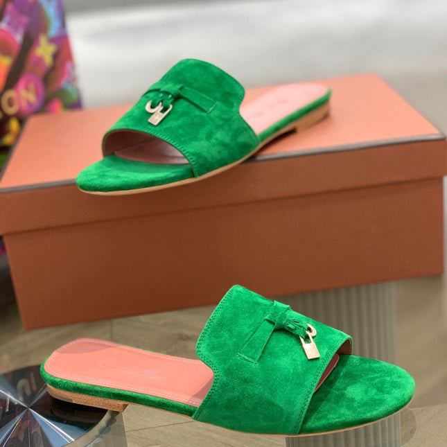 LP SUMMER CHARMS SANDALS EMERALD SUEDE
