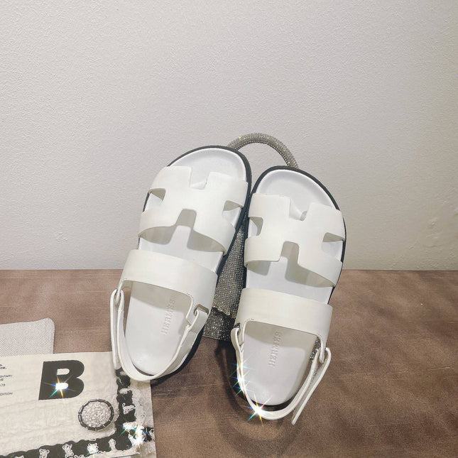 HM GENIUS SANDAL WHITE CALFSKIN
