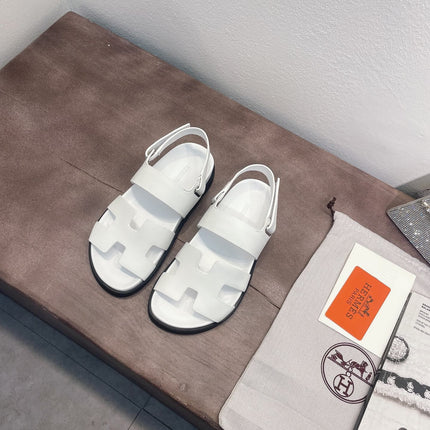 HM GENIUS SANDAL WHITE CALFSKIN