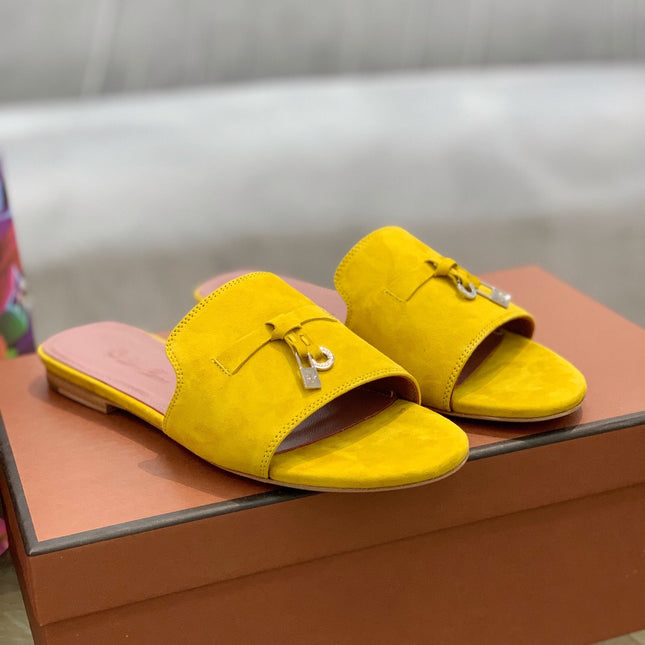 LP SUMMER CHARMS SANDALS YELLOW SUEDE
