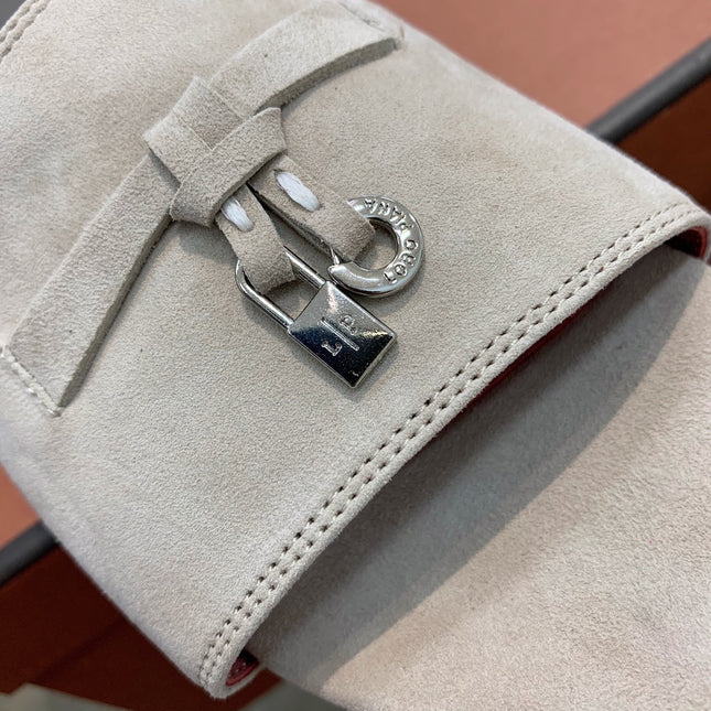 LP SUMMER CHARMS SANDALS LIGHT GRAY AND PINK SUEDE