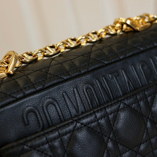 CARO MINI BAG 20 IN BLACK CALFSKIN