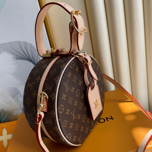 LV 25S PETITE BOITE CHAPEAU 17 IN BROWN MONOGRAM COATED CALFSKIN