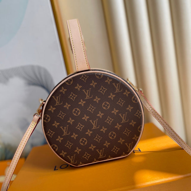 LV 25S PETITE BOITE CHAPEAU 17 IN BROWN MONOGRAM COATED CALFSKIN