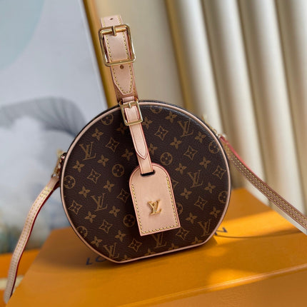 LV 25S PETITE BOITE CHAPEAU 17 IN BROWN MONOGRAM COATED CALFSKIN