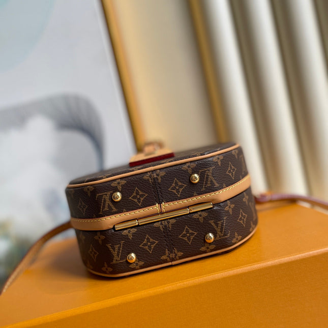 LV 25S MINI BOITE CHAPEAU 17 IN BROWN MONOGRAM COATED CALFSKIN