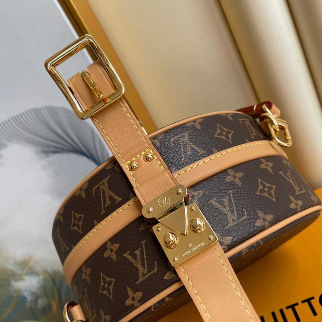 LV 25S MINI BOITE CHAPEAU 17 IN BROWN MONOGRAM COATED CALFSKIN