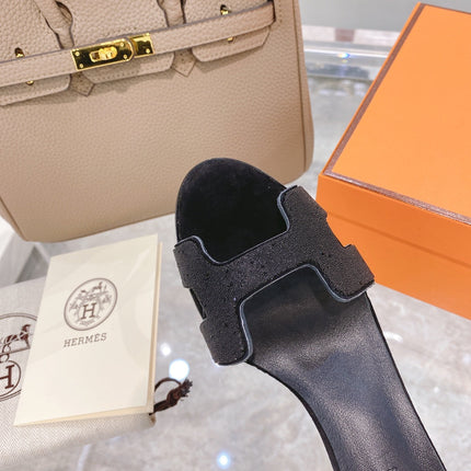 PREMIERE 70 SANDAL IN BLACK SUEDE WITH CRYSTAL