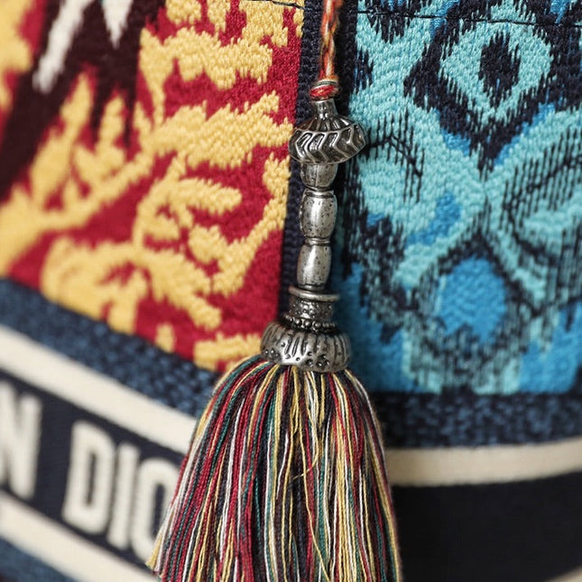 BUBBLE 25 BUCKET BAG IN MULTICOLOR CALFSKIN