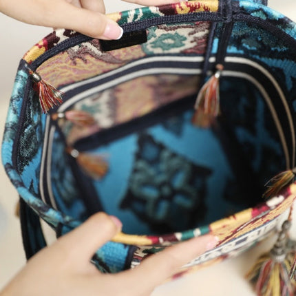 BUBBLE 25 BUCKET BAG IN MULTICOLOR CALFSKIN