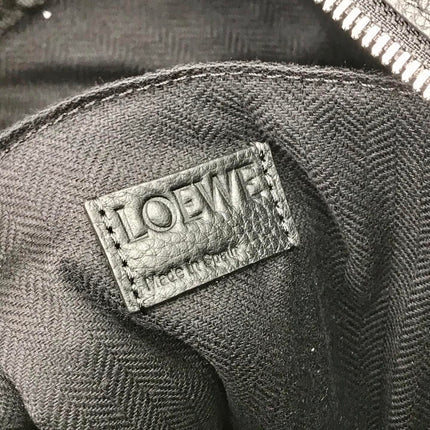 LOE 39 MILITARY BACKPACK IN BLACK SOFT GRAINED CALFSKIN