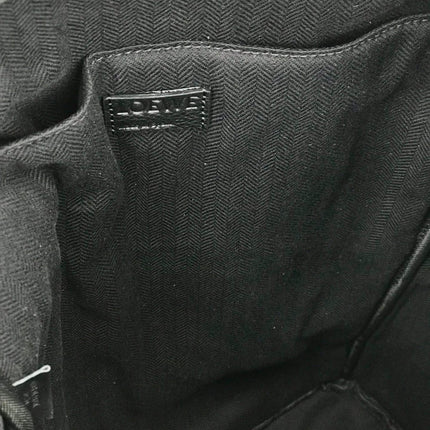 LOE 39 MILITARY BACKPACK IN BLACK SOFT GRAINED CALFSKIN