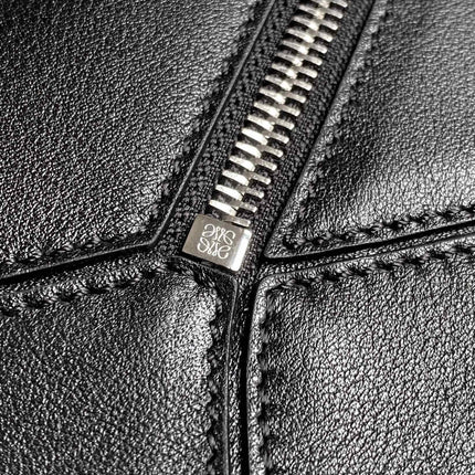 MEDIUM 29 PUZZLE BAG IN BLACK SOFT GRAINED CALFSKIN